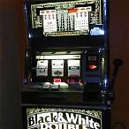 black and white double jackpot slot machine